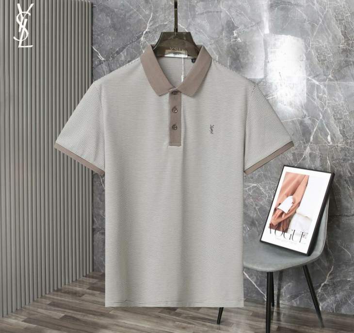 Picture of Saint Laurent Polo Shirts Short _SKUYSLM-4XL26rr1325444